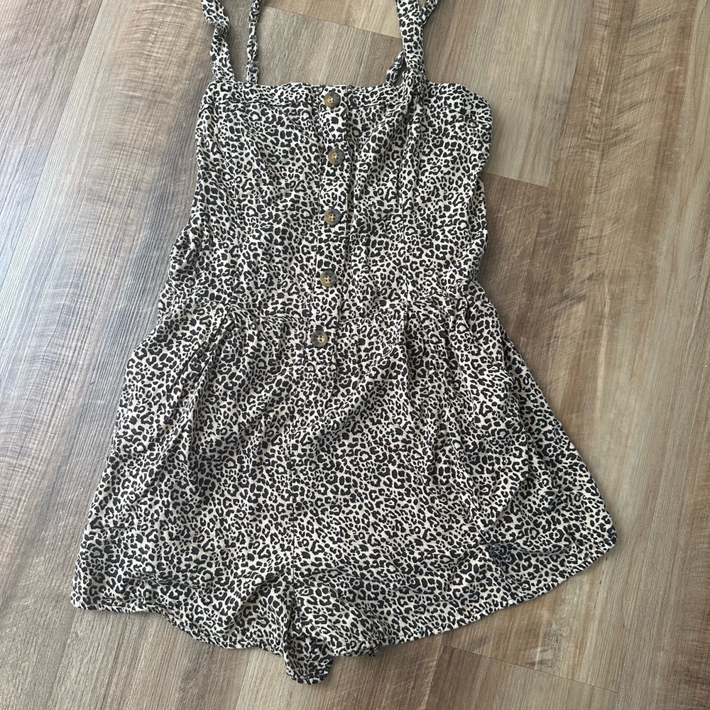 Leopard Print Romper
